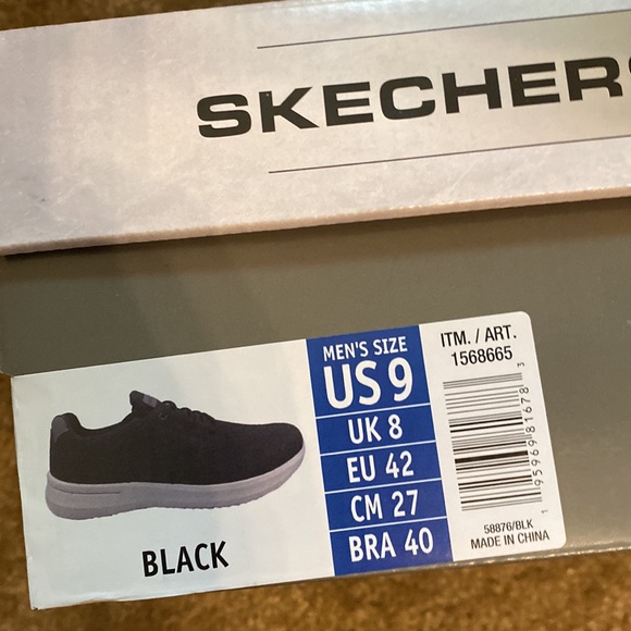 Skechers Mens Black Delson Shoe - Picture 9 of 9